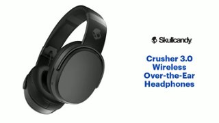 Skullcandy Crusher 3.0 Wireless Over the Ear Heaphones Black S6CRW
