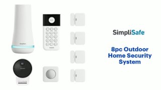 SimpliSafe 8pc Outdoor Home Security System White - Best Buy