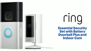 Ring Essential Security Set with Battery Doorbell Plus and Indoor