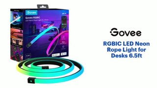 Govee RGBIC LED Neon Rope Light for Desks 6.5ft Multi H61C2AD1
