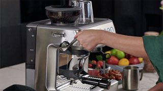 Breville the Barista Express Impress Espresso Machine Black