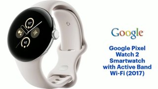 Google Pixel Watch 2 Polished Silver Aluminum Case Smartwatch with