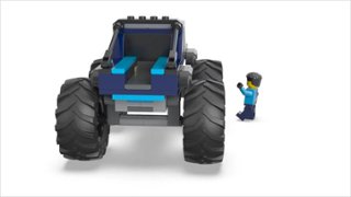LEGO City Blue Monster Truck Off Road Toy, Mini Monster Truck