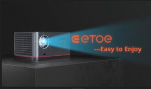 ETOE Whale Pro 1080p FHD Projector, 1500 ANSI, Android TV 11.0