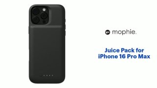 mophie Juice Pack for iPhone 16 Pro Max Black 401015667 - Best Buy