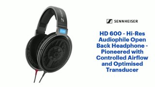 Sennheiser HD 600 Hi Res Audiophile Open Back Headphone Pioneered