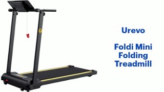 Urevo Foldi Mini Folding Treadmill Black - Best Buy
