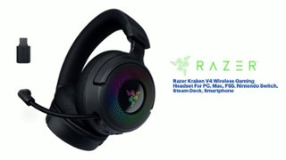 Razer Kraken V4 Wireless Over the Ear Gaming Headset for PC, Mac