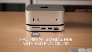 Satechi Stand & Hub USB C Docking Station for Mac Mini M4 with SSD