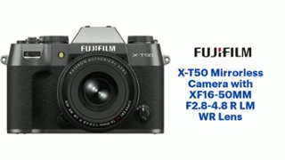 Fujifilm X T50 Mirrorless Camera with XF16 50MMF2.8 4.8 R LM WR