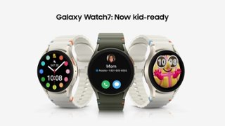 Samsung Galaxy Watch7 Aluminum Smartwatch 44mm LTE Silver (2024