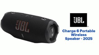 JBL Charge 6 Portable Wireless Speaker 2025 Black JBLCHARGE6BLKAM