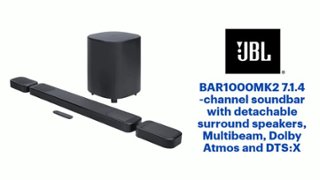 JBL BAR1000MK2 7.1.4 channel soundbar with detachable surround