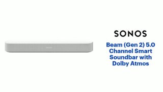 Sonos Beam (Gen 2) 5.0 Channel Smart Soundbar with Dolby Atmos