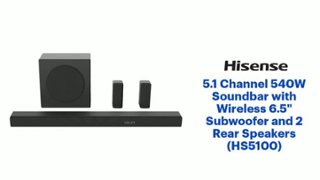 Hisense 5.1 Channel 540W Soundbar with Wireless 6.5
