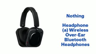 Nothing Headphone (a) Wireless Over Ear Bluetooth Headphones Black