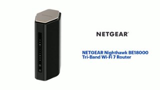 NETGEAR Nighthawk WiFi 7 Router RS600, 18 Gbps, Up to 3,300 sq ft