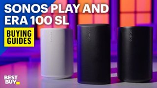 Sonos Era 100 SL WiFi and Bluetooth Wireless Speaker (Each) White