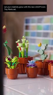 LEGO Icons Tiny Plants Build and Display Set for Adults 10329