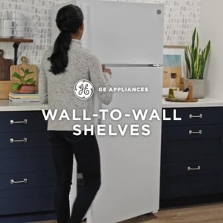 GE 21.9 Cu. Ft. Top Freezer Refrigerator with Garage Ready