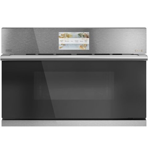 CafÃ© - 1.7 Cu. Ft. Convection Built-In Microwave with 120V Five in One Advantium Technology - Platinum Glass