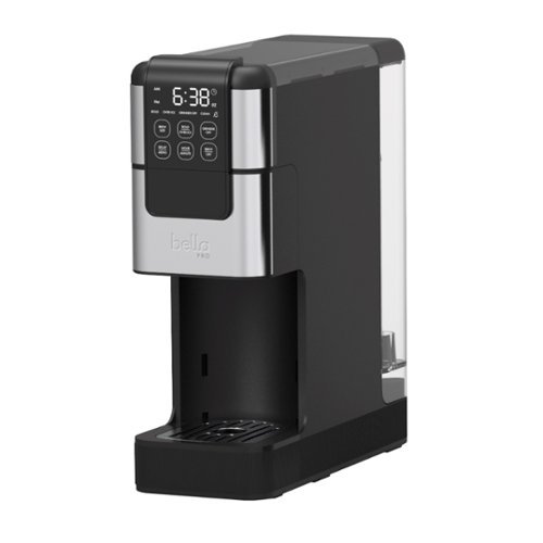 bella PRO - Perfect Grind Programmable Single-Serve Coffee Maker with Integrated Burr Grinder - Stainless Steel