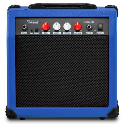 Lyxpro - Electric Guitar Amp - 20 Watt Guitar Amplifier with Built-in Speaker Headphone Jack-Front_Standard 