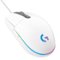 Logitech - G203 LIGHTSYNC Wired Optical Gaming Mouse with 8,000 DPI sensor - Wired - White-Front_Standard 