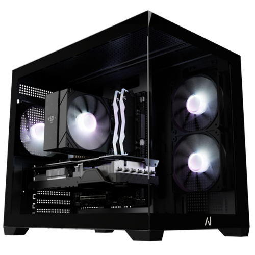 Andromeda Insights - AI Gaming PC Spectra | NVIDIA GeForce RTX 5060 | Intel Core Ultra 5 245KF (5.2 GHz Turbo) | 16GB DDR5 | 1TB Gen4 SSD - Black-Front_Standard 