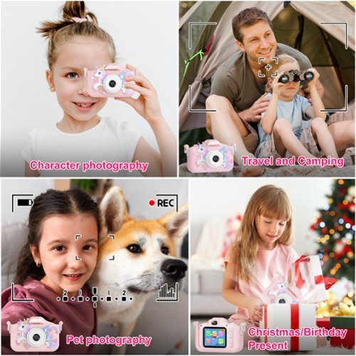 Contixo KC3 Kids Camera, 1080P Video Camera, Selfie Camera for Boys Girls, Kids Digital Camerawith Puzzle Games - Pink WHERE TO BUY