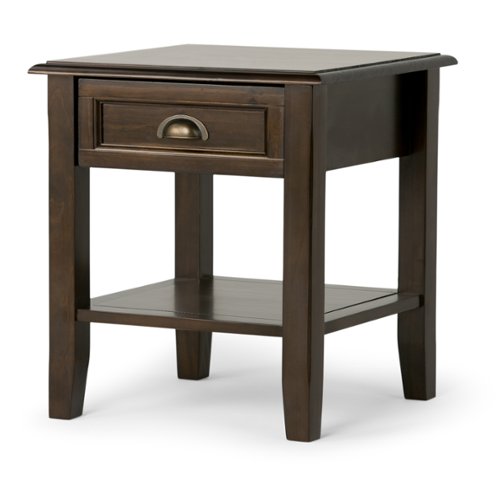 Simpli Home - Burlington End Table - Mahogany Brown-Front_Standard 
