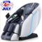 MassaMax - MT398 4D Massage Chair Full Body Stretch,Zero Gravity with Heat Therapy,Extended Footrest,Foot Rollers - White-Front_Standard