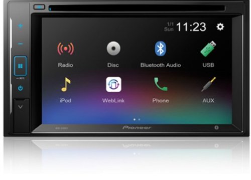 Pioneer - AVH Series 6.2in. Resistive Touchscreen Andriod Auto and Apple CarPlayCompatible Bluetooth DVD Receiver - Black-Front_Standard 
