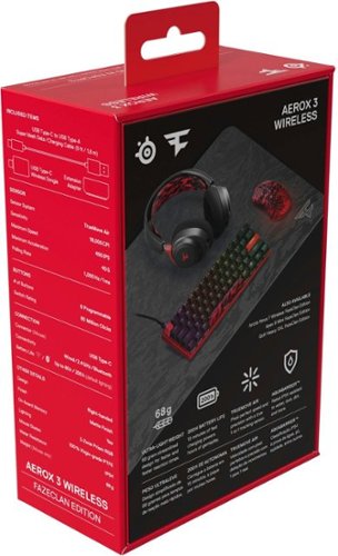 SteelSeries Aerox 3 Super Light Honeycomb Wireless RGB Optical Gaming Mouse - Wireless - FaZe Clan Limited Edition WHERE TO BUY
