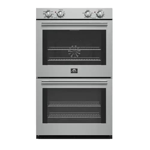 Front. Forno Appliances - Vomero 10 Cu. Ft. Electric Double Wall Oven - Stainless steel.