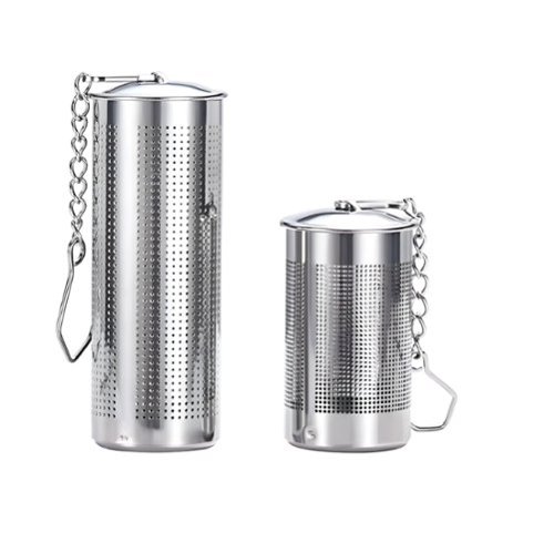 Kitcheniva - Stainless Steel Tea Infuser Strainer 2 Pack - Silver-Front_Standard 