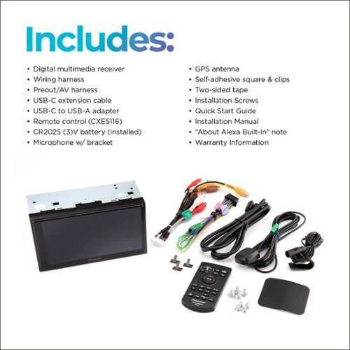 Pioneer 6.8 Android Auto™ and Apple CarPlay Bluetooth Digital Media (DM) Receiver - Black BUY IN HONG KONG