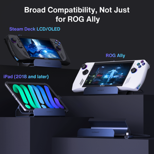 その他 iVANKY ROG Ally/Legion Go/Steam Deck ROG Docking Station for Steam Deck OLED ASUS ROG Ally Lenovo