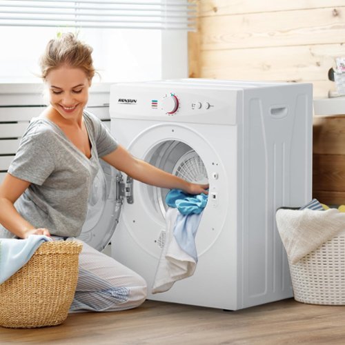1.8 Cu.Ft Portable Clothes Dryer Front Load Dryer Machine, Compact