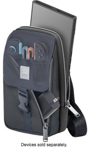 RDS Industries Nintendo Licensed Game Traveler Deluxe Crossbody Bag Case for Nintendo Switch 2 - Black GLOBAL SHIPPING