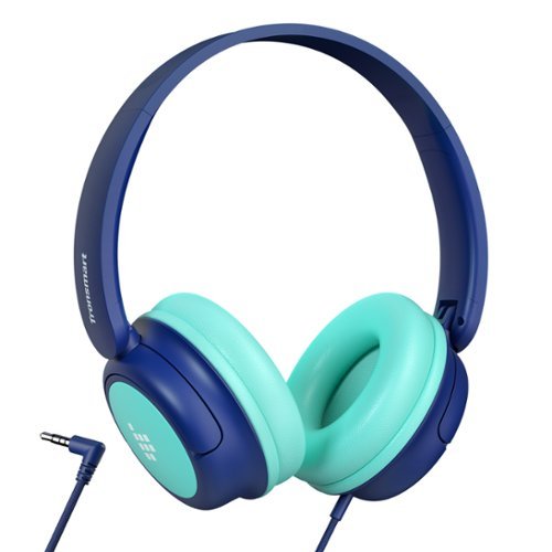 Tronsmart - KH01C Wired Kids Headphones with 85dB Safe Volume, Ergonomic Foldable Tangle-Free 3.5mm Jack Wired Cord On-Ear Headset - Blue