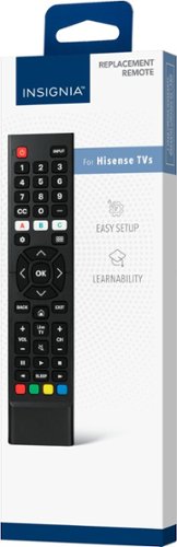 Insignia™ Replacement Remote for Hisense TVs - Black BUY ONLINE