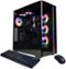CyberPowerPC - Gaming Desktop - AMD Ryzen 7 9700X - NVIDIA GeForce RTX 5070 12GB - 32GB DDR5 - 2TB PCIe 4.0 SSD - Black-Front_Standard