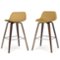 Simpli Home - Randolph Bentwood Counter Height Stool (Set of 2) - Dijon Yellow-Front_Standard