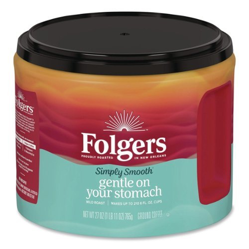 Folgers - 27 oz. Canister Gentle On Your Stomach Simply Smooth Ground Coffee-Front_Standard 