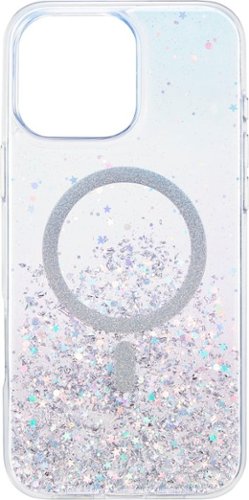 Insignia™ Hard-Shell Case with MagSafe for iPhone 16 Pro Max - Glitter SHOP ONLINE