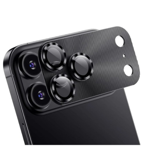 Stock Preferred - Camera Lens Protector For iPhone 17 Pro Max - Black-Front_Standard 