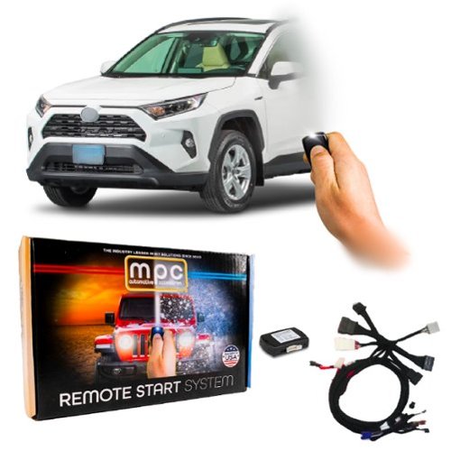 MPC - Remote Starter For Toyota RAV4 Hybrid 2022-2024 | Plug-In T-Harness | 3X Lock - Black-Front_Standard 
