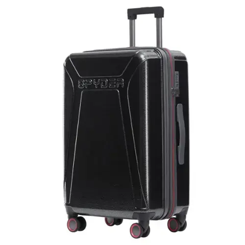 Front. Spyder - Spyder Traverse Expandable Hardside Upright Suitcase with 360 Spinner Wheels, TSA Approved Lock - Charcoal.