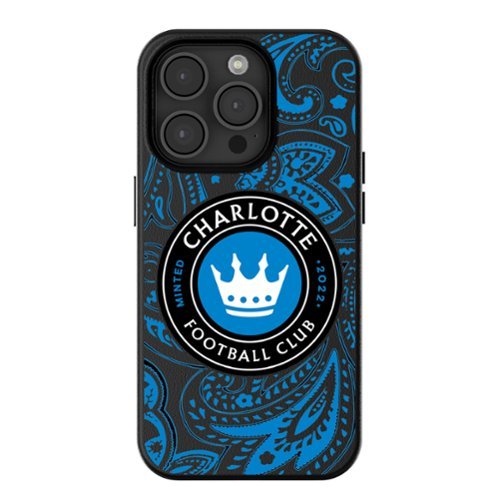 Keyscaper - MLS - Charlotte FC iPhone Magnetic Bump Case - 16 Pro Max - Black-Front_Standard 